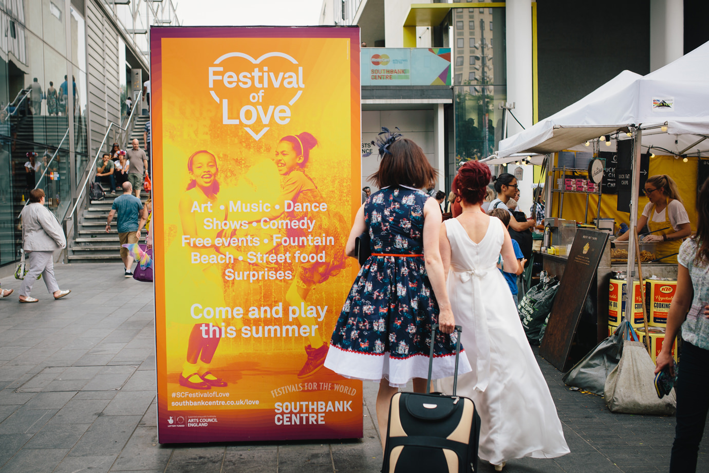 Festival of Love, Southbank, documentary wedding photography
