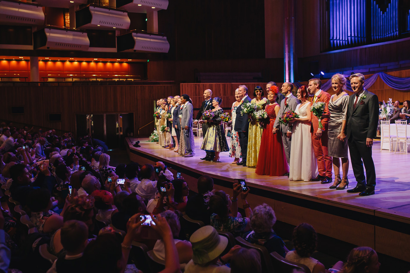 Married couples on stage, Festival of Love, Royal Festival Hall, London